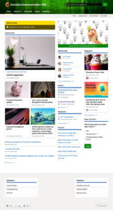 Homepage widget areas