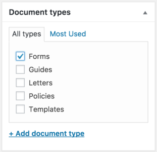 Document types
