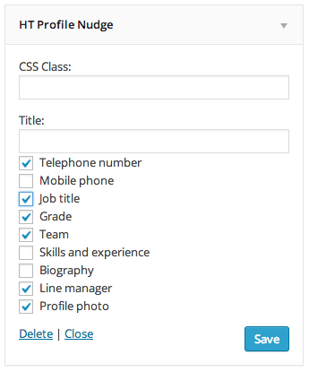 HT Profile nudge widget