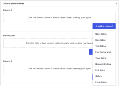 Aggregator edit screen