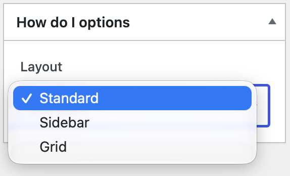How do i template layout options