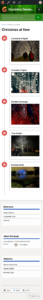 Timeline template - mobile view