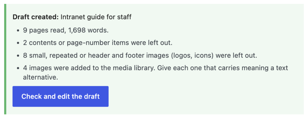 PDF to page step 3