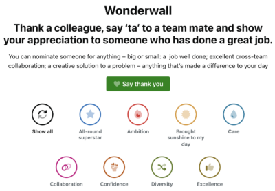 Wonderwall - template with award cats