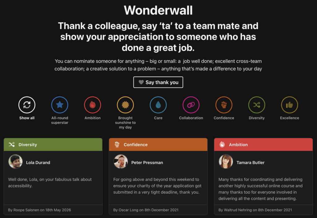 Wonderwall template example